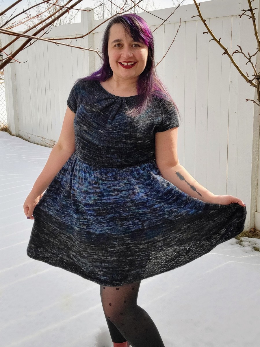 Dangerous levels of stockinette: the time I knitted a whole dress